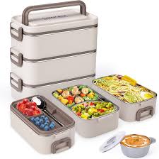 Portable Lunch Box With 3 Layers